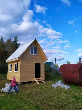 Фото клиента: Дачный дом 4×5 в два этажа