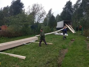 Фото клиента: Дачный дом 4×5 в два этажа